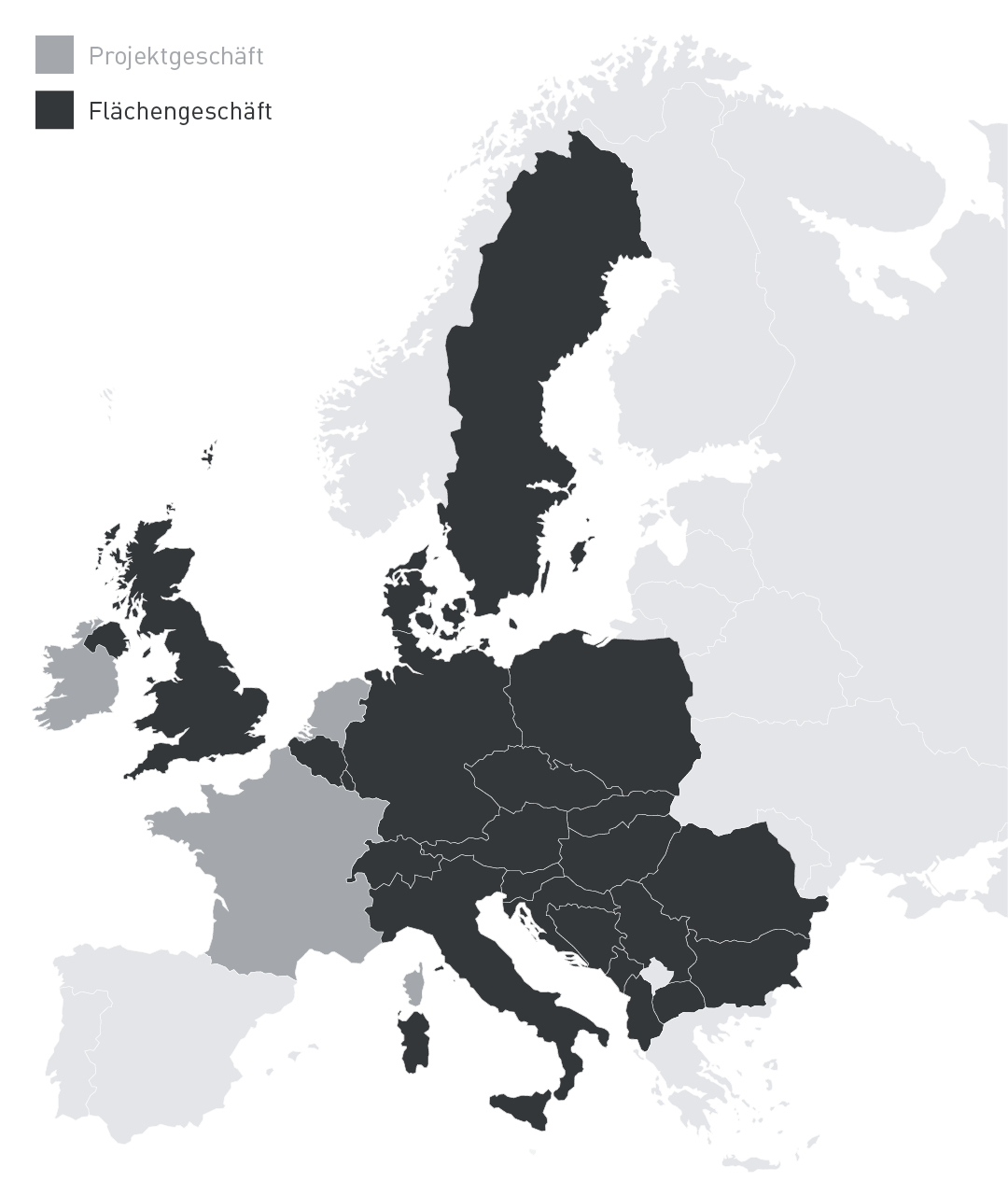 Standortkarte STRABAG Europa