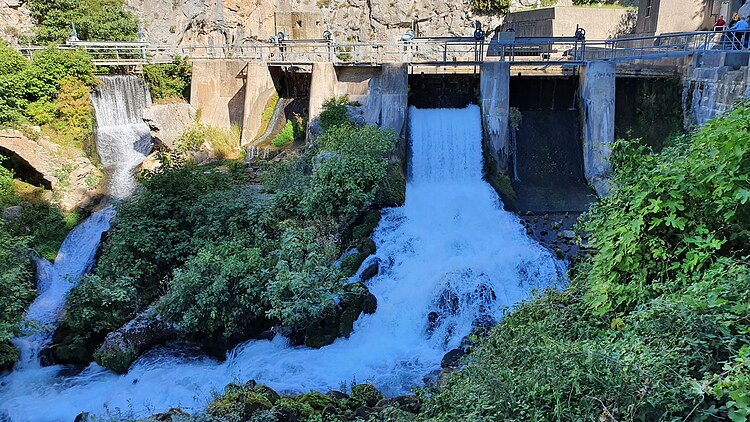 Wasserauffangbecken der Wasseraufbereitungsanlage in Jadro, Split