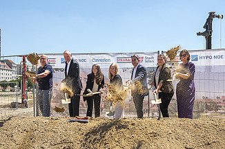 Ground-breaking ceremony at the Nordwestbahnhof campus 