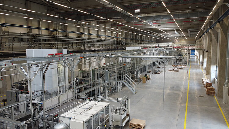 Interior view of Handtmann’s high-tech production hall 