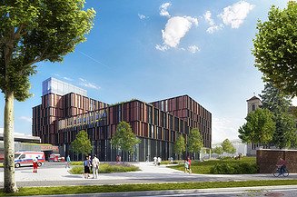 Die neue Zentrale Notaufnahme ist Teil des neuen Zentralbaus der Klinik Favoriten, einem der größten Gesundheitsbauprojekte des Wiener Gesundheitsverbundes.  