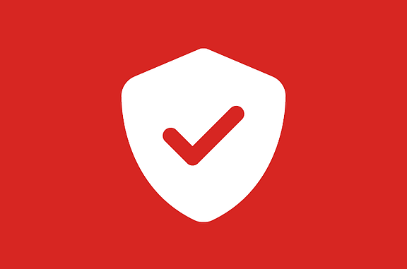 Reliability value icon: sign with checkmark